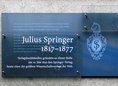 Ansicht Gedenktafel Julius Springer (Springer-Verlag)
