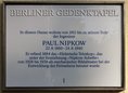 Ansicht Gedenktafel Paul Nipkow