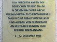 Ansicht Gedenktafel Zentraler Runder Tisch der DDR