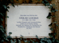 Ansicht Gedenktafel Oskar Loerke
