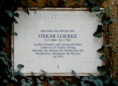Ansicht Gedenktafel Oskar Loerke