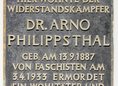 Ansicht Gedenktafel Arno Philippsthal - 1952