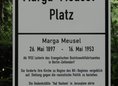 Ansicht Gedenktafel Marga Meusel - 2011