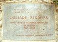 Ansicht Gedenktafel Richard Strauss