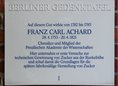 Ansicht Gedenktafel Franz Carl Achard - 1997