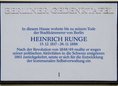 Ansicht Gedenktafel Heinrich Runge - 1996