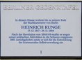 Ansicht Gedenktafel Heinrich Runge - 1996