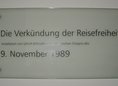 Ansicht Gedenktafel Verkündung der Reisefreiheit