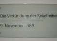 Ansicht Gedenktafel Verkündung der Reisefreiheit