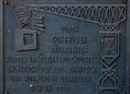 Ansicht Gedenktafel Wohnungübergabe zur 750-Jahr-Feier - 1987