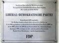 Ansicht Gedenktafel Liberal-Demokratische Partei Deutschlands …