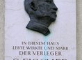Ansicht Gedenktafel Samuel Fischer