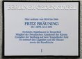 Ansicht Gedenktafel Fritz Bräuning - 1989