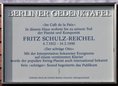 Ansicht Gedenktafel Fritz Schulz-Reichel - 2012