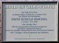 Ansicht Gedenktafel Fritz Schulz-Reichel - 2012