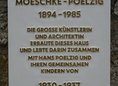Ansicht Gedenktafel Marlene Moeschke-Poelzig - 2021