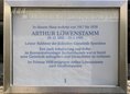 Ansicht Gedenktafel Arthur Löwenstamm - 2005